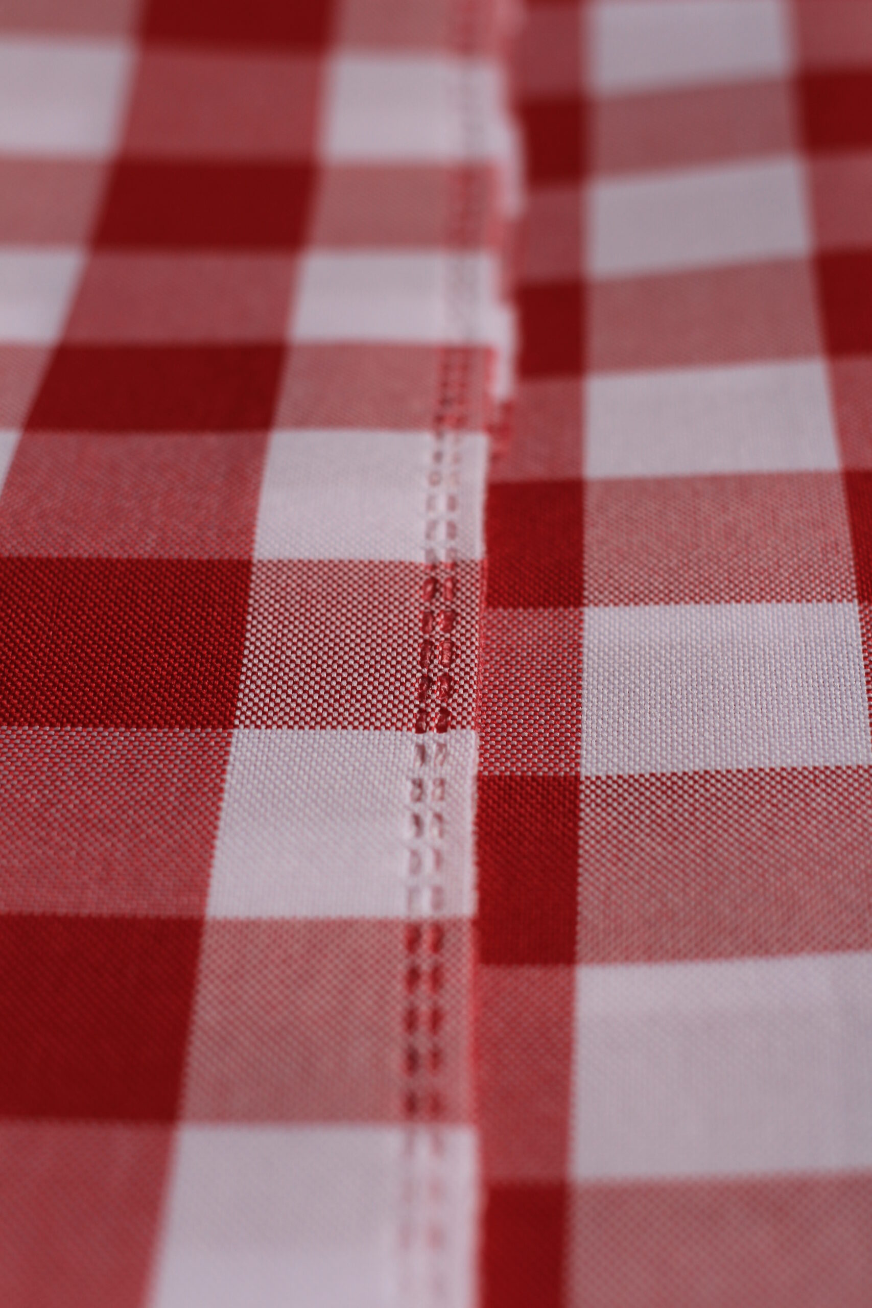 Weiß-Rot Tischdecke KARO Muster – Bild 5
