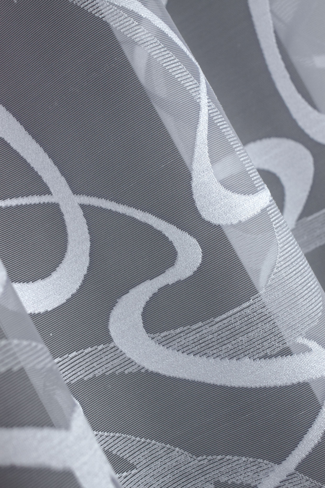 Gardine mit Kräuselband Jacquard Flamme Motive – Bild 4