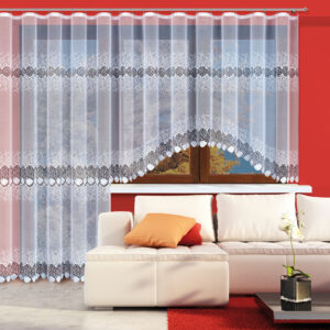 Moderne Weiße Gardine aus Jacquard-Stoff